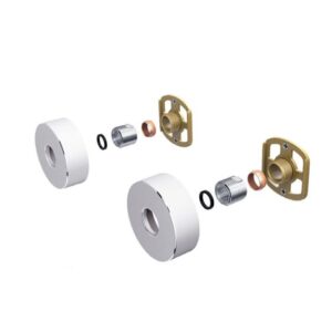 MGM Easy Fix Shower Mount Kit With Round Covers