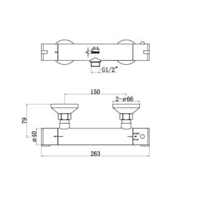 Alternative view of Deva Fast Fix WRAS Approved Bar Shower Valve