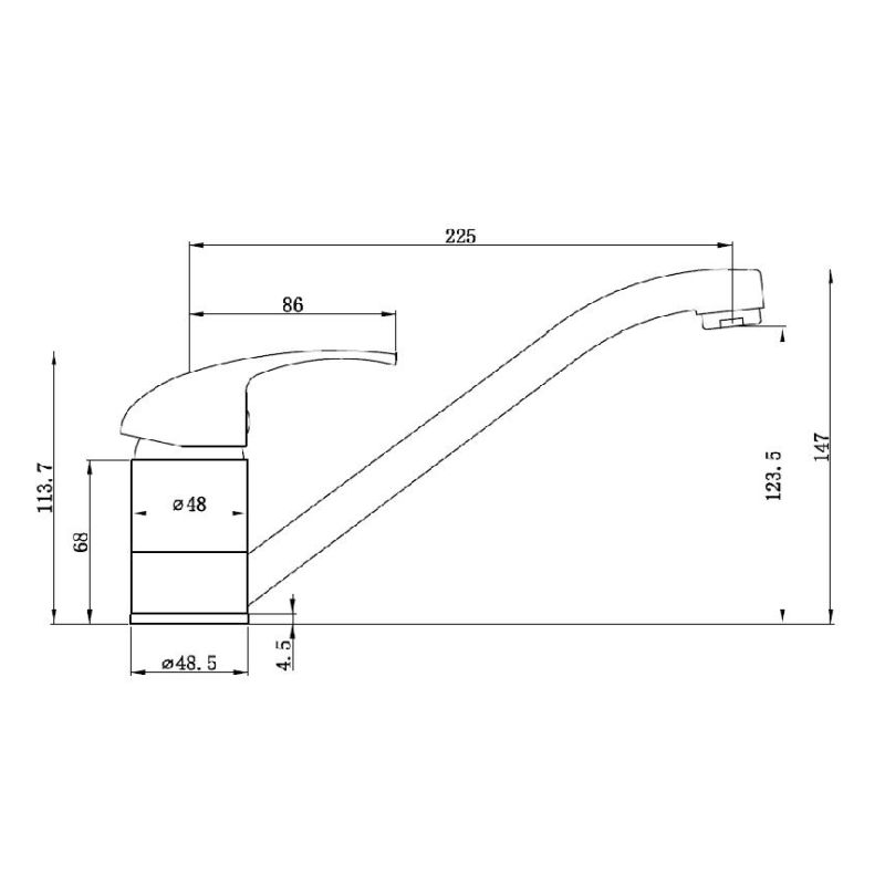 Deva Clifden Sink Mixer - Image 2