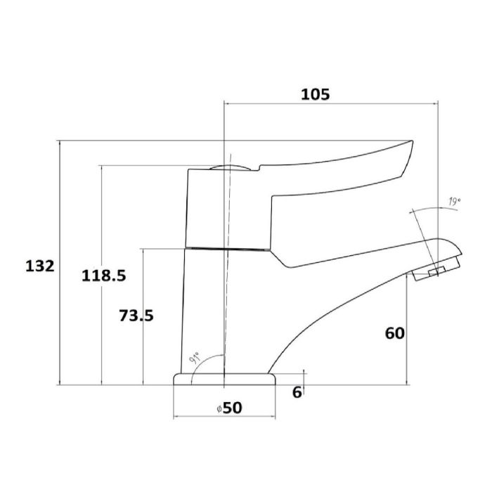 Contract Sequential Basin Mixer Tap - Image 2