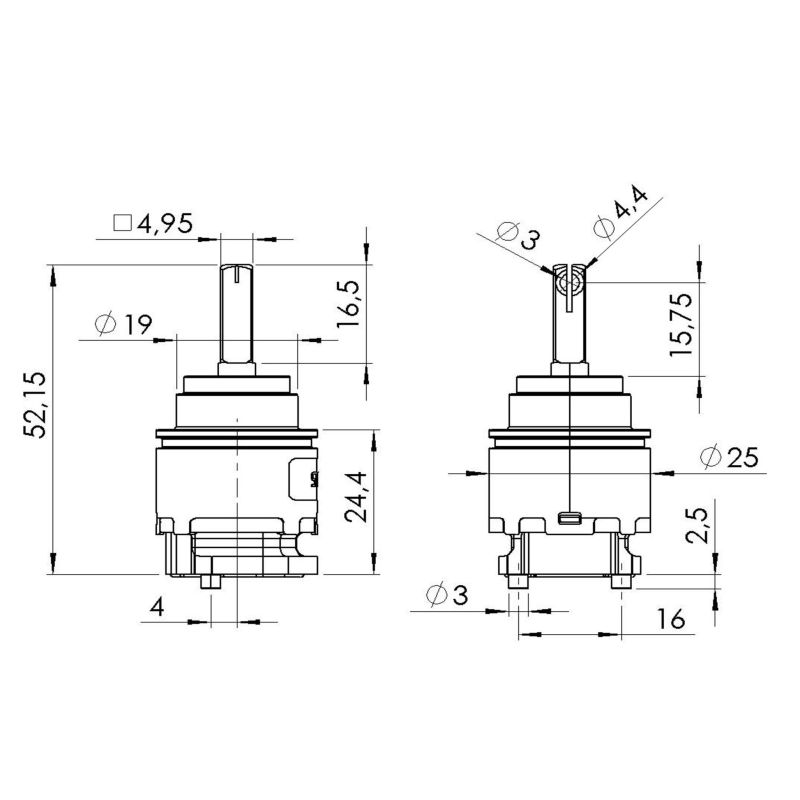 25mm Closed Base Cartridge - Image 2