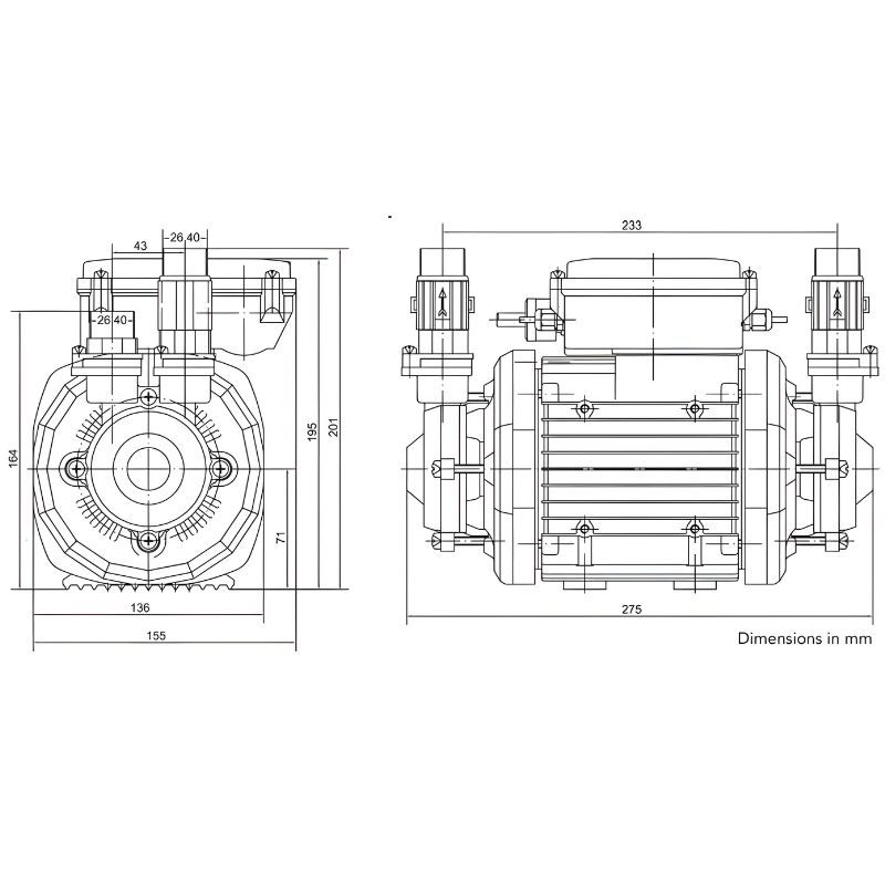 Tucson Equinox Positive Head Shower Pump - 4 bar - Image 4