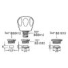 Deva Universal Acrylic Handle Tap Conversion Kit - Image 2